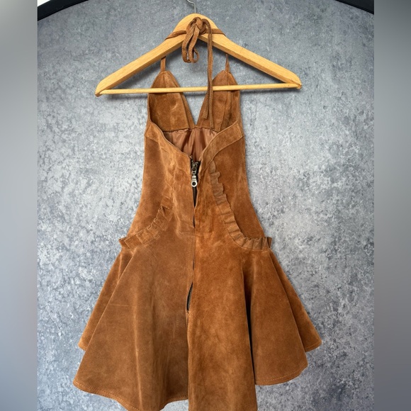 NWT Understated Leather Mini Dress - Picture 9 of 10